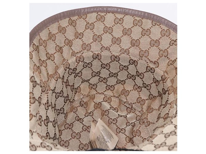 GUCCI GG Bucket Hat Canvas Beige 700851 Auth BA16213V - vista 11