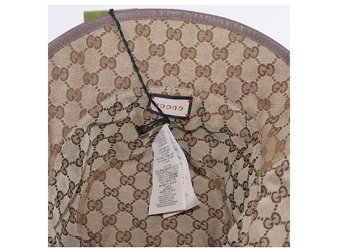 GUCCI GG Bucket Hat Canvas Beige 700851 Auth BA16213V - vista 12