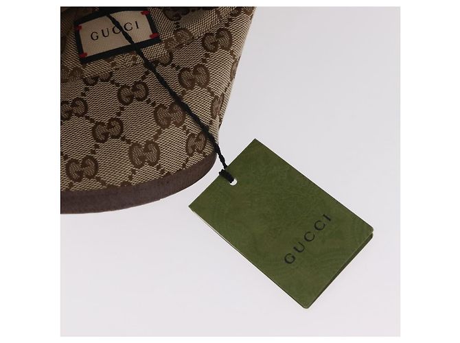 GUCCI GG Bucket Hat Canvas Beige 700851 Auth BA16213V - vista 15