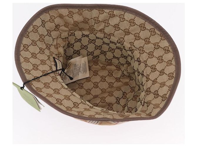 GUCCI GG Bucket Hat Canvas Beige 700851 Auth BA16213V - vista 8