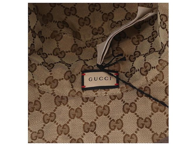 GUCCI GG Bucket Hat Canvas Beige 700851 Auth BA16213V - vista 9