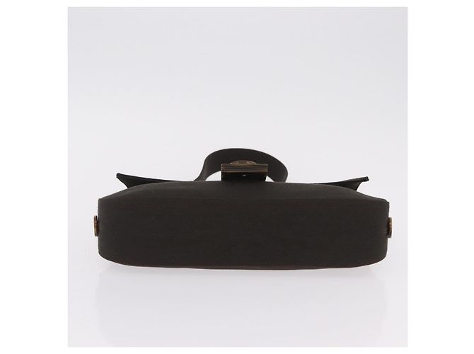 Borsa a tracolla Salvatore Ferragamo Gancini Canvas Khaki Auth 206366V Cachi - vista 9