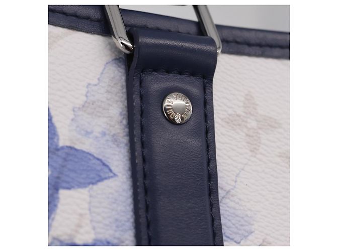 LOUIS VUITTON Monogram Watercolor Weekend Tote GM Blue M45755 LV Auth ka6444M Azul Monograma - vista 10