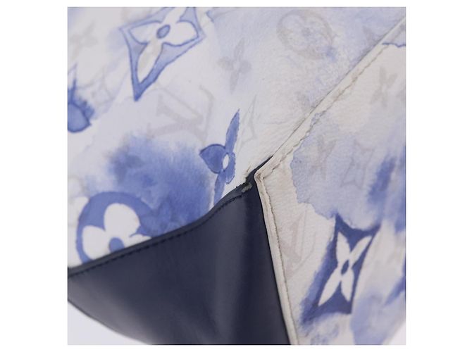 LOUIS VUITTON Monogram Watercolor Weekend Tote GM Blue M45755 LV Auth ka6444M Azul Monograma - vista 16