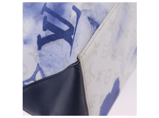 LOUIS VUITTON Monogram Watercolor Weekend Tote GM Blue M45755 LV Auth ka6444M Azul Monograma - vista 18