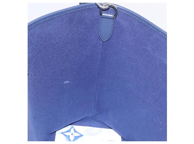 LOUIS VUITTON Monogram Watercolor Weekend Tote GM Blue M45755 LV Auth ka6444M Azul Monograma - vista 21