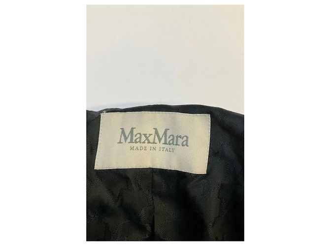 Abrigo de lana negro Max Mara - vista 5