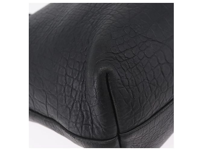 Autre Marque Saint Laurent Tote Bag Leder Schwarz Silber 600261 Auth ka6434V - Ansicht 13