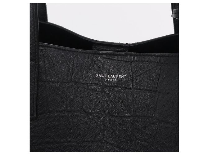 Autre Marque Saint Laurent Tote Bag Leder Schwarz Silber 600261 Auth ka6434V - Ansicht 15