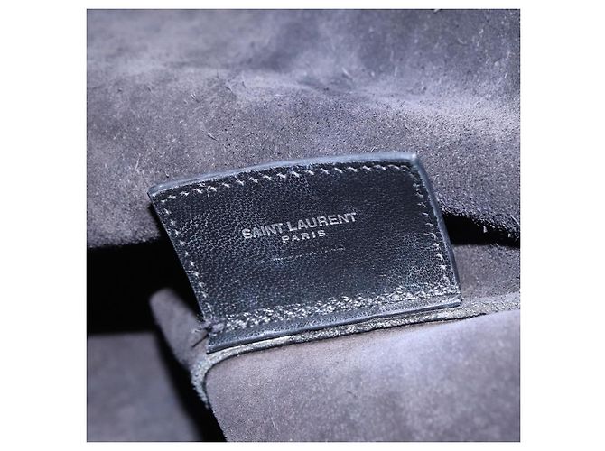 Autre Marque Saint Laurent Tote Bag Leder Schwarz Silber 600261 Auth ka6434V - Ansicht 16