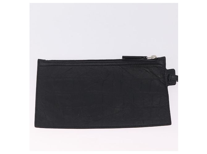 Autre Marque Saint Laurent Tote Bag Leder Schwarz Silber 600261 Auth ka6434V - Ansicht 22