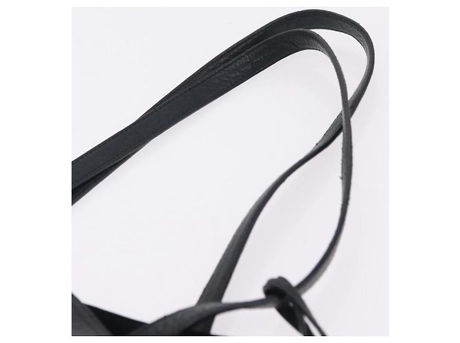 Autre Marque Saint Laurent Tote Bag Leder Schwarz Silber 600261 Auth ka6434V - Ansicht 8