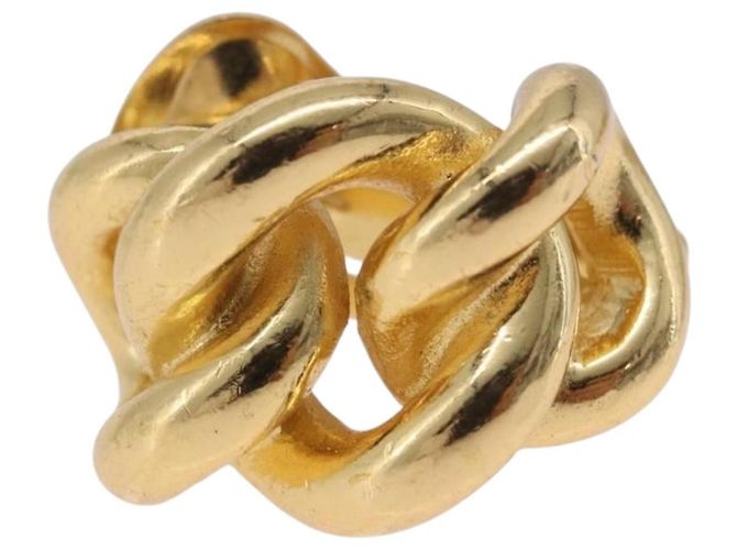 Orecchini Christian Dior Metal Gold Tone Auth ka6502 - vista 7