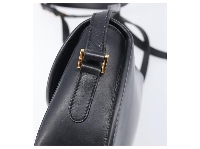 Borsa a Tracolla GUCCI Pelle Nero Oro 007 261 0074 Auth bs37471 D'oro - vista 16