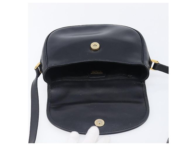 Borsa a Tracolla GUCCI Pelle Nero Oro 007 261 0074 Auth bs37471 D'oro - vista 19