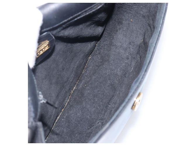 Borsa a Tracolla GUCCI Pelle Nero Oro 007 261 0074 Auth bs37471 D'oro - vista 21