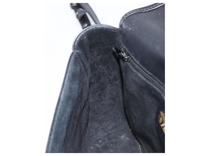 Borsa a Tracolla GUCCI Pelle Nero Oro 007 261 0074 Auth bs37471 D'oro - vista 23