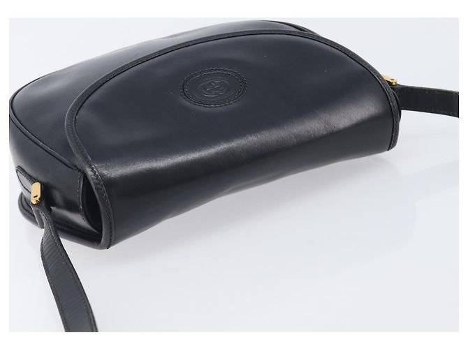 Borsa a Tracolla GUCCI Pelle Nero Oro 007 261 0074 Auth bs37471 D'oro - vista 6