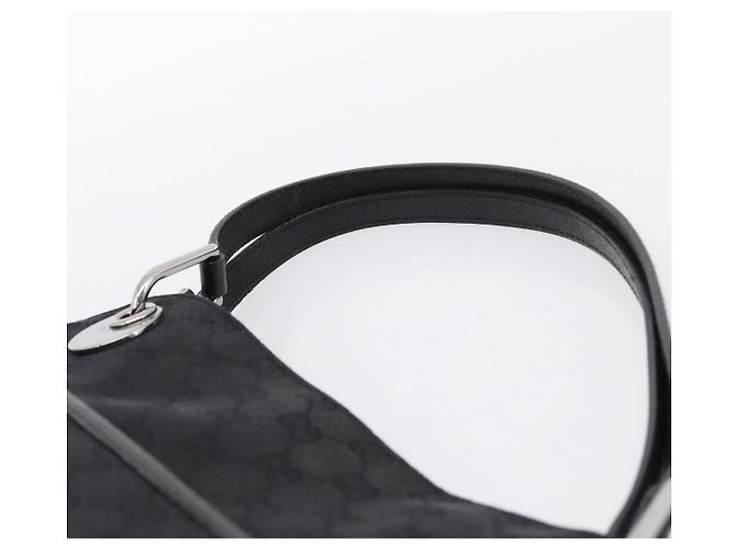 Borsa a tracolla GUCCI GG Canvas Nero Argento 121023 Auth 205278V - vista 8