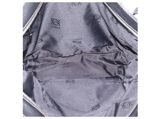 LOEWE Schultertasche Leder Schwarz Silber Authentisch 205333V - Ansicht 11