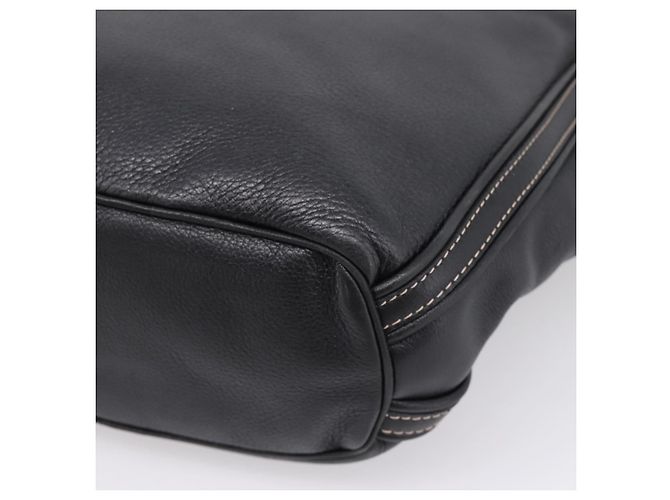 LOEWE Schultertasche Leder Schwarz Silber Authentisch 205333V - Ansicht 15