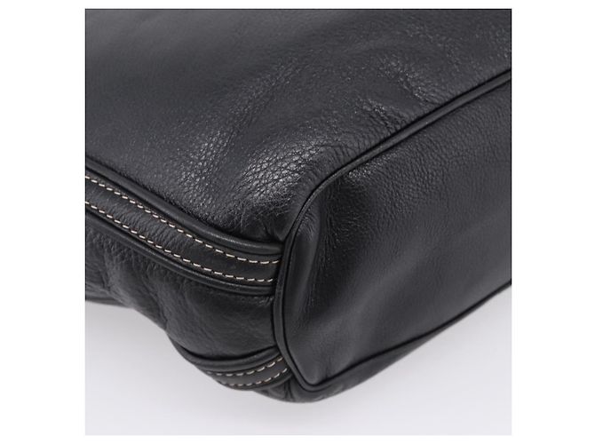 LOEWE Schultertasche Leder Schwarz Silber Authentisch 205333V - Ansicht 16