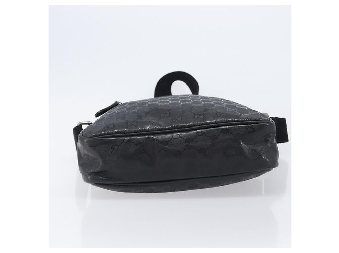 Borsa a tracolla GUCCI GG Implementation Coated Canvas Black 201448 Auth BA16084 Nero Argento - vista 11