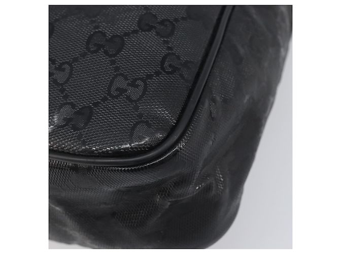 Borsa a tracolla GUCCI GG Implementation Coated Canvas Black 201448 Auth BA16084 Nero Argento - vista 12