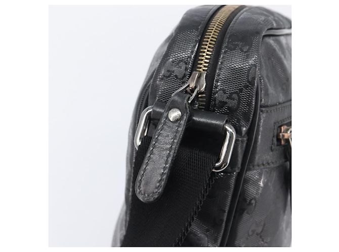 Borsa a tracolla GUCCI GG Implementation Coated Canvas Black 201448 Auth BA16084 Nero Argento - vista 17