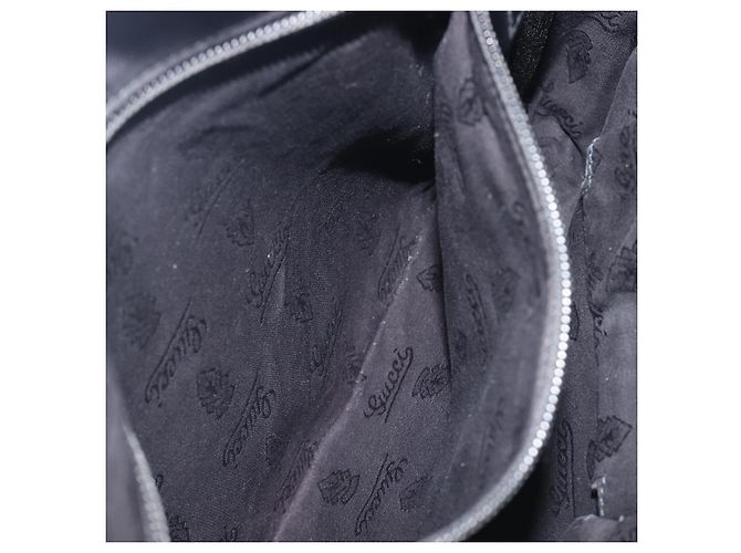 Borsa a tracolla GUCCI GG Implementation Coated Canvas Black 201448 Auth BA16084 Nero Argento - vista 23