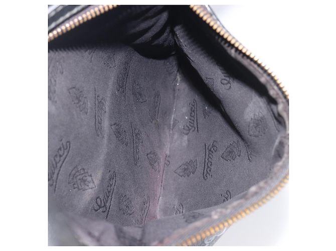 Borsa a tracolla GUCCI GG Implementation Coated Canvas Black 201448 Auth BA16084 Nero Argento - vista 24