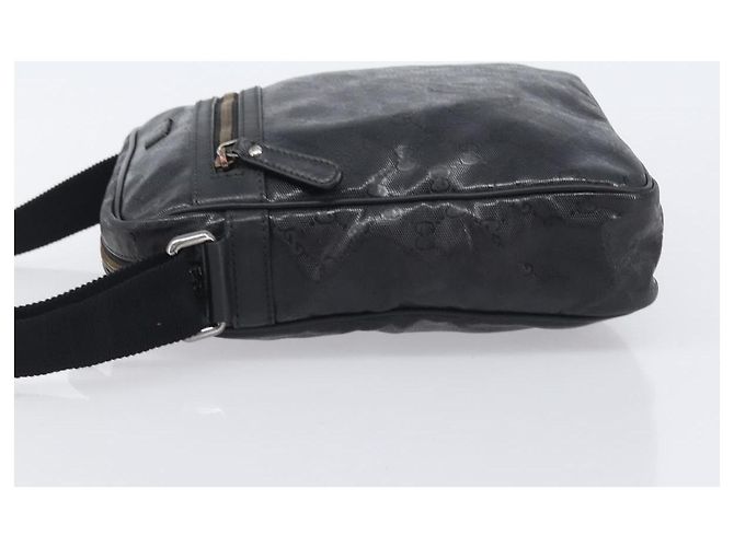 Borsa a tracolla GUCCI GG Implementation Coated Canvas Black 201448 Auth BA16084 Nero Argento - vista 5