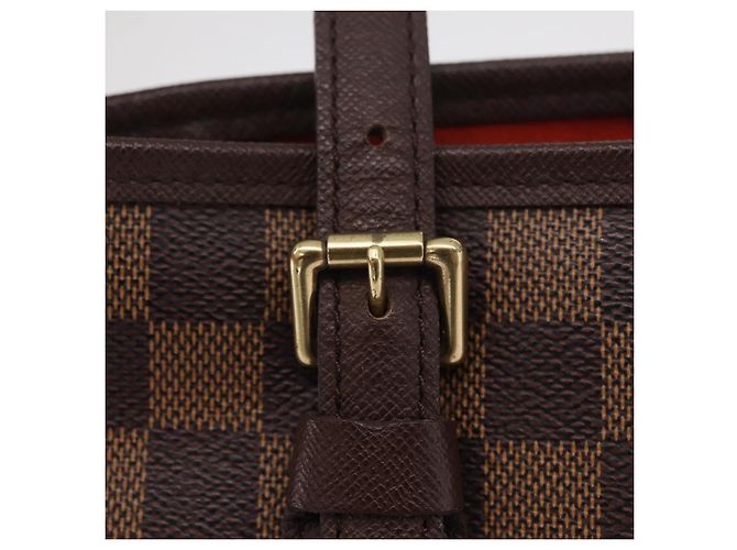 LOUIS VUITTON Damier Ebene Marais Shoulder Bag N42240 LV Auth ka6475 - vista 10