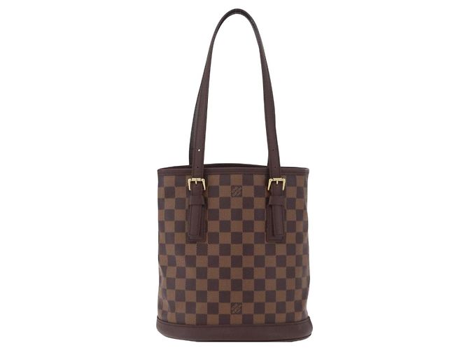 LOUIS VUITTON Damier Ebene Marais Shoulder Bag N42240 LV Auth ka6475 - vista 13