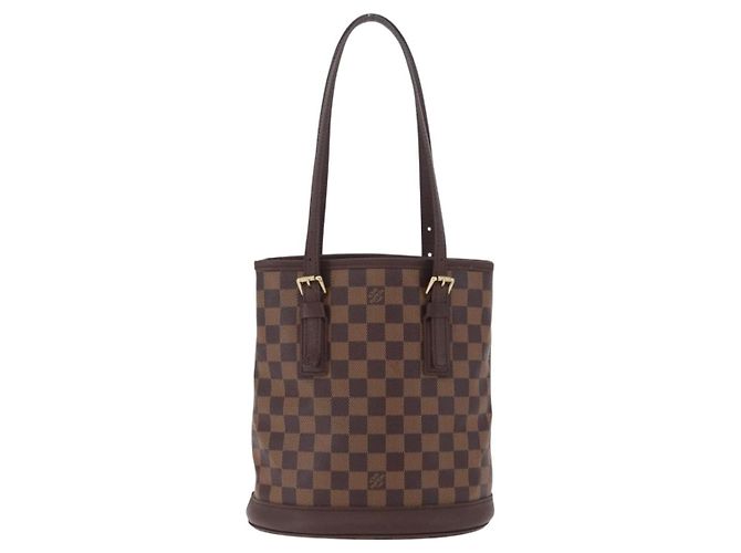 LOUIS VUITTON Damier Ebene Marais Shoulder Bag N42240 LV Auth ka6475 - vista 2