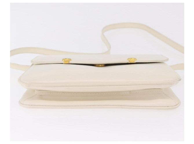 Borsa a Tracolla GUCCI Pelle Bianca Tono Oro 98 46 004 3743 Auth ka6532 Bianco - vista 12