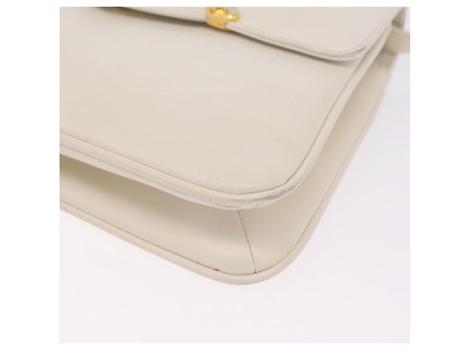 Borsa a Tracolla GUCCI Pelle Bianca Tono Oro 98 46 004 3743 Auth ka6532 Bianco - vista 14