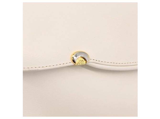Borsa a Tracolla GUCCI Pelle Bianca Tono Oro 98 46 004 3743 Auth ka6532 Bianco - vista 17