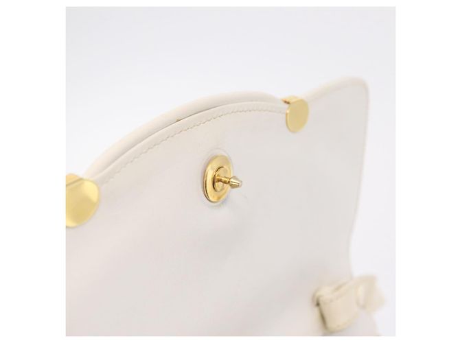 Borsa a Tracolla GUCCI Pelle Bianca Tono Oro 98 46 004 3743 Auth ka6532 Bianco - vista 19