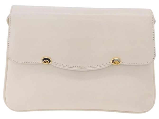 Borsa a Tracolla GUCCI Pelle Bianca Tono Oro 98 46 004 3743 Auth ka6532 Bianco - vista 2