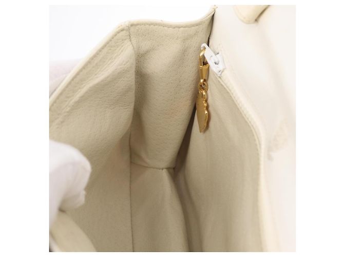 Borsa a Tracolla GUCCI Pelle Bianca Tono Oro 98 46 004 3743 Auth ka6532 Bianco - vista 24