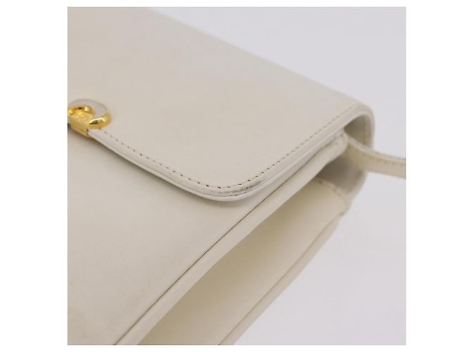 Borsa a Tracolla GUCCI Pelle Bianca Tono Oro 98 46 004 3743 Auth ka6532 Bianco - vista 5