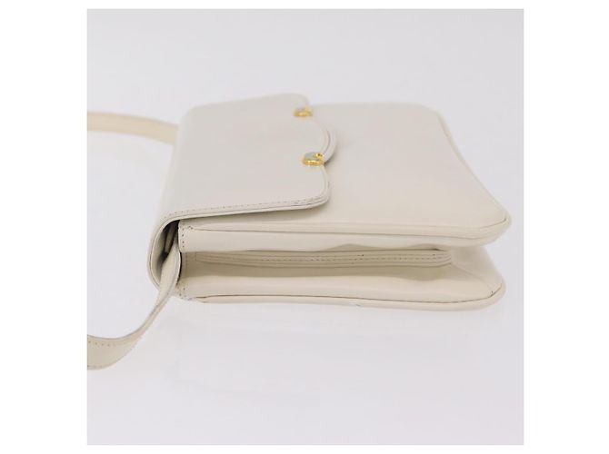 Borsa a Tracolla GUCCI Pelle Bianca Tono Oro 98 46 004 3743 Auth ka6532 Bianco - vista 6
