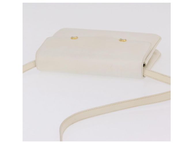 Borsa a Tracolla GUCCI Pelle Bianca Tono Oro 98 46 004 3743 Auth ka6532 Bianco - vista 7