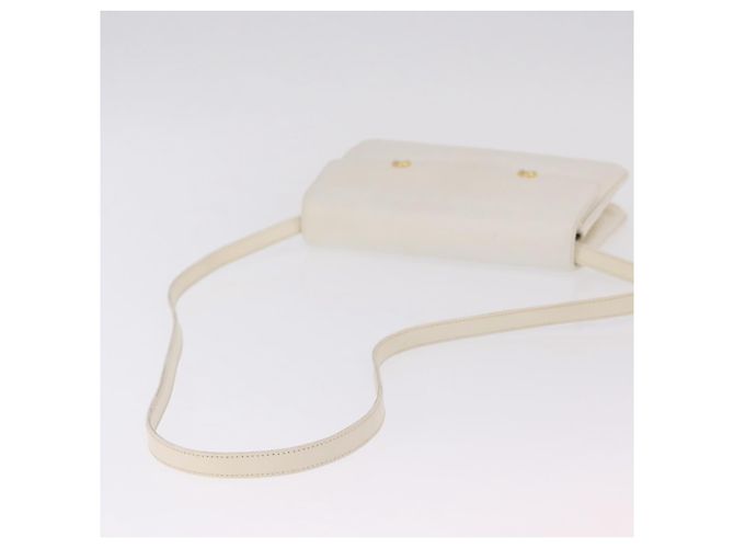 Borsa a Tracolla GUCCI Pelle Bianca Tono Oro 98 46 004 3743 Auth ka6532 Bianco - vista 8