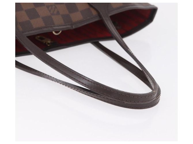 Borsa Tote LOUIS VUITTON Damier Ebene Neverfull PM N51109 LV Auth 206336 - vista 10