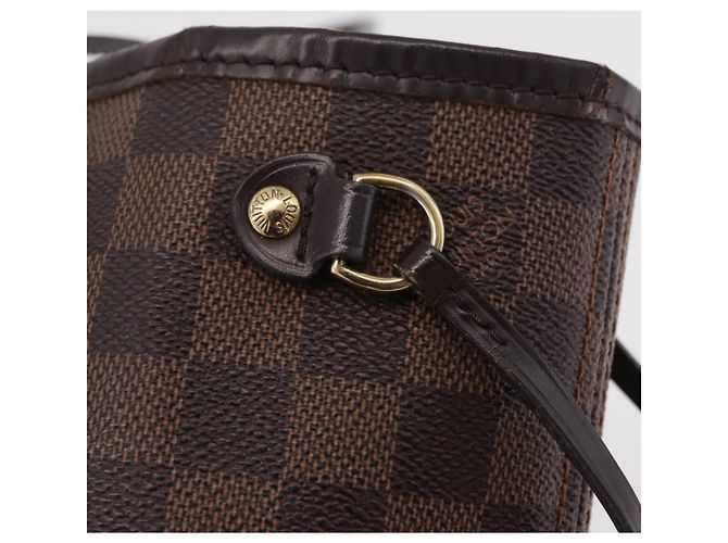 Borsa Tote LOUIS VUITTON Damier Ebene Neverfull PM N51109 LV Auth 206336 - vista 22