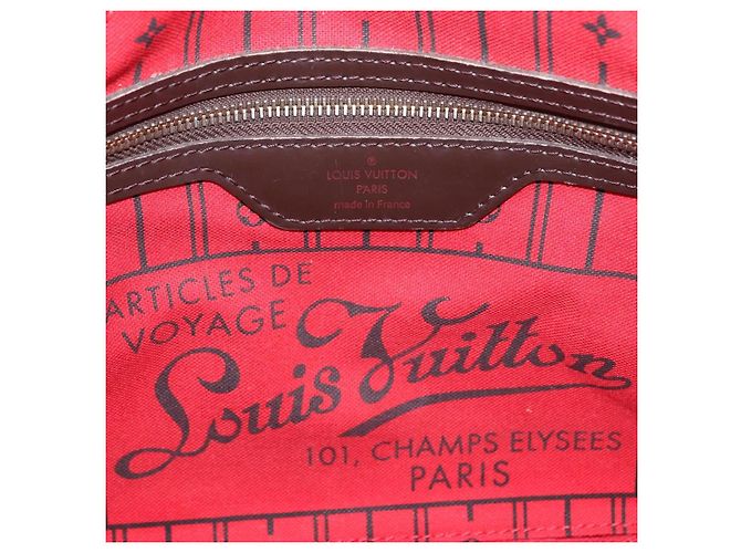 Borsa Tote LOUIS VUITTON Damier Ebene Neverfull PM N51109 LV Auth 206336 - vista 24