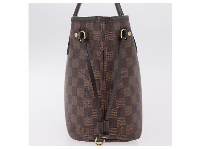 Borsa Tote LOUIS VUITTON Damier Ebene Neverfull PM N51109 LV Auth 206336 - vista 5