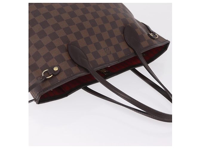 Borsa Tote LOUIS VUITTON Damier Ebene Neverfull PM N51109 LV Auth 206336 - vista 8